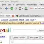 A Gmail no le gusta Konqueror