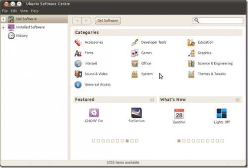 Ubuntu 10.10 - Alpha 3 - Centro Software Ubuntu 10.10 Alpha 3 Centro Software 500x338 Ubuntu 10.10 Alpha 3 Centro Software