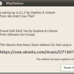 Ubuntu 10.10 - Alpha 3 - Tweets Rythmbox