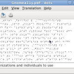 Dots: un traductor de Braille para GNOME