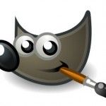 GIMP 2.7.3 con modo de ventana única y grupos de capas