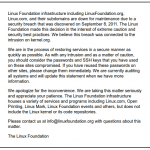Brecha de seguridad en los sitios de la Fundación Linux