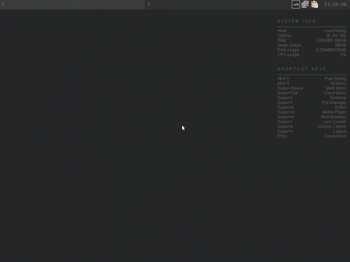 crunchbang1 500x375 Crunchbang Linux: el sistema minimalista