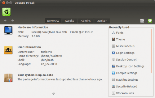 ubuntu tweak 06 01 500x317 Disponible Ubuntu Tweak 0.6
