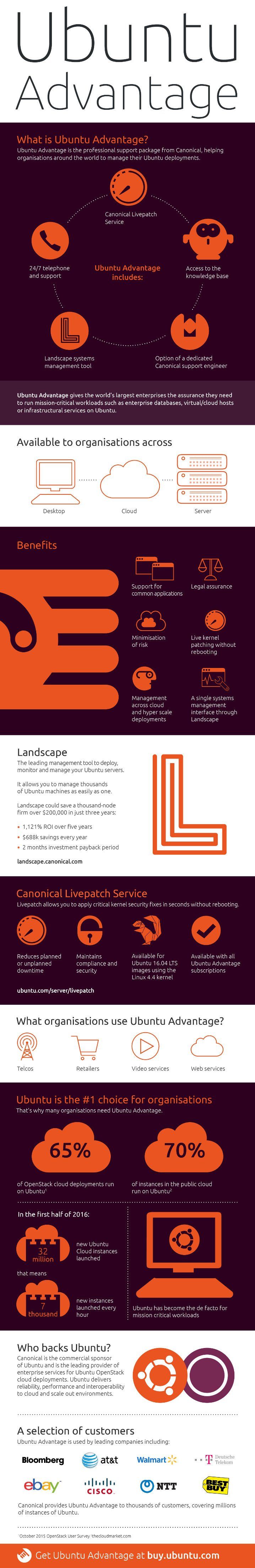 infographic ubuntu advantage