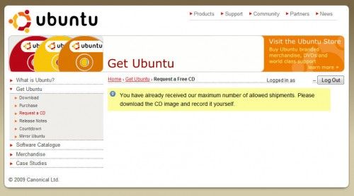 Ubuntu Shipit 9.10