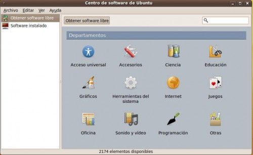 Aptlinex - Centro de software de Ubuntu