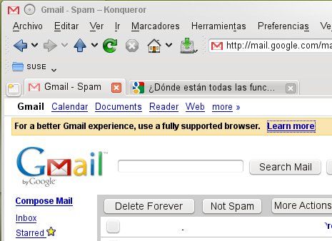 Gmail konqueror