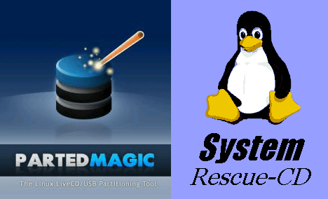 Parted Magic y System Rescue CD