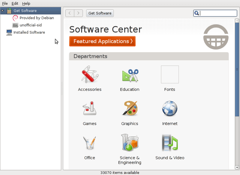 Debian Software Center