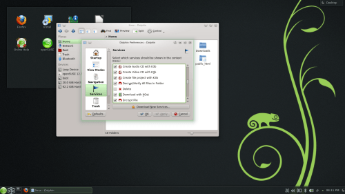 KDE-Dolphin-Services