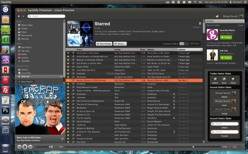 spotify-ubuntu-ambiance-theme-preview