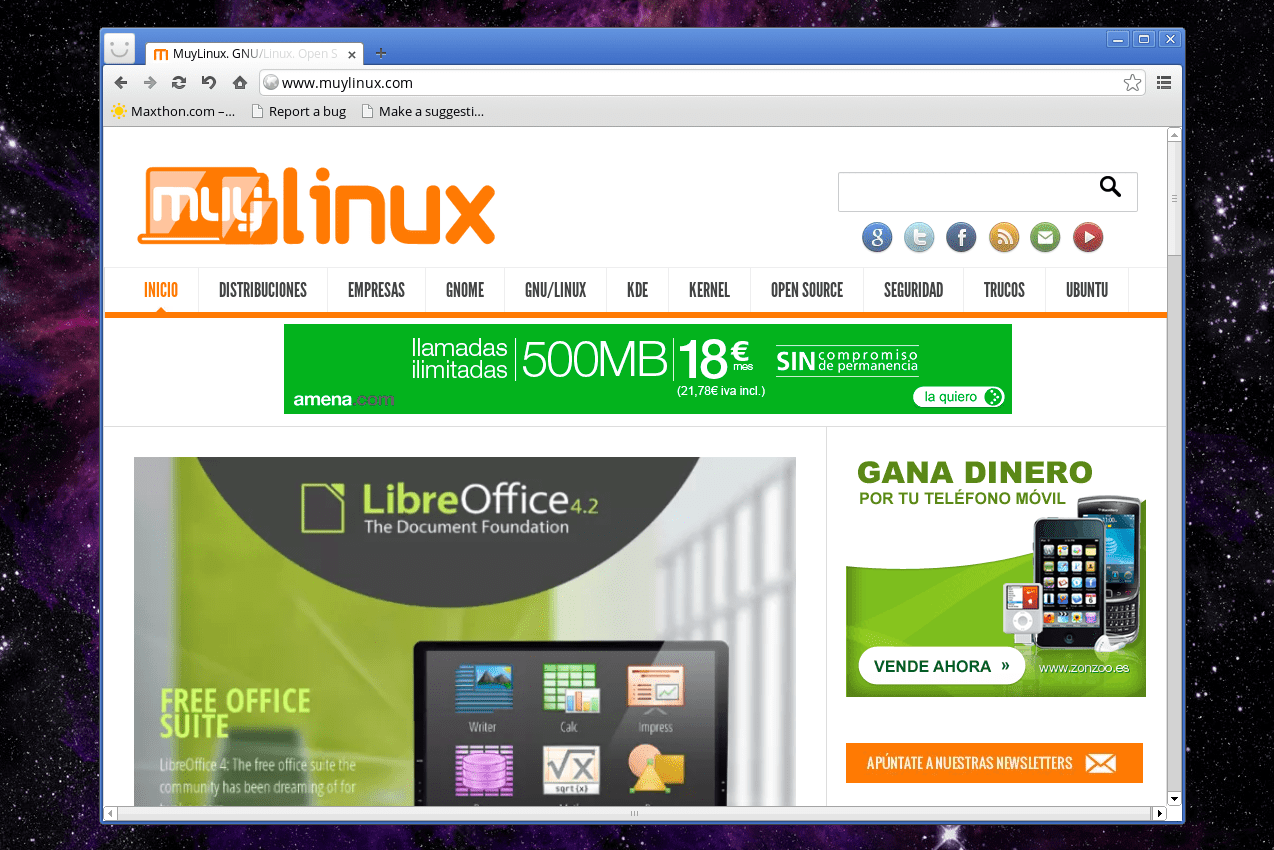 maxthon para linux