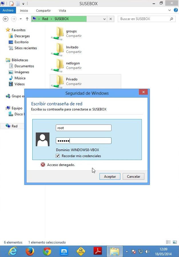 Accediendo Samba desde Windows