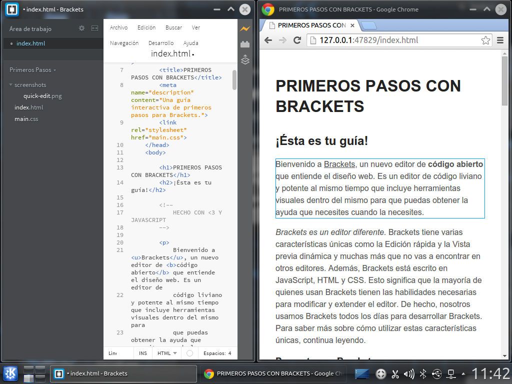 Adobe libera Brackets 1.0, un editor de texto para diseño web Open Source