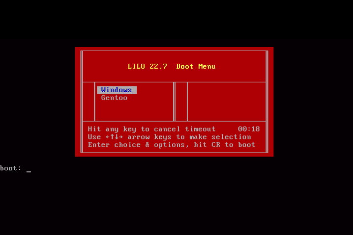 El gestor de arranque Lilo será descontinuado a finales de 2015