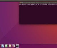 Pantallazo con el panel/dash de Ubuntu 16.04 ubicado en la parte inferior de la pantalla 1
