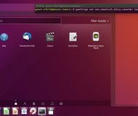 Pantallazo con el panel/dash de Ubuntu 16.04 ubicado en la parte inferior de la pantalla 2