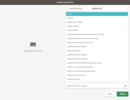 Instalador de Pop!_OS