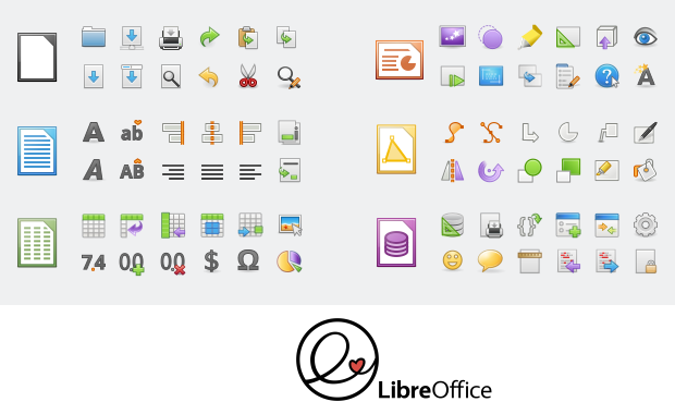 Iconos Elementary en LibreOffice 6.0