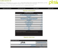 Resultados obtenidos en formato web de la prueba con Xonotic