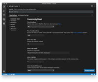Preferencias mediante interfaz grafica en Visual Studio Code 1.26