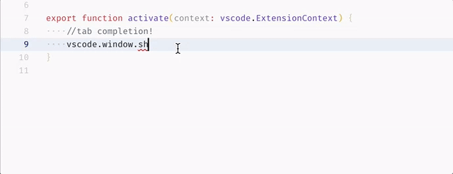 Completación mediante tabulación en Visual Studio Code 1.28