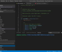 Barra de menú propia de Visual Studio Code 1.30 en GNU/Linux