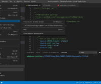 Barra de menú propia de Visual Studio Code 1.30 en GNU/Linux