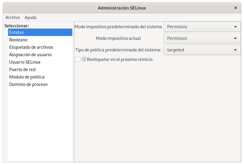 SeLinux en permisivo en Fedora, Red Hat y CentOS