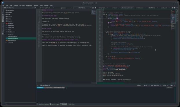 Kate, el editor de texto avanzado de KDE, cumple 20 años - MuyLinux