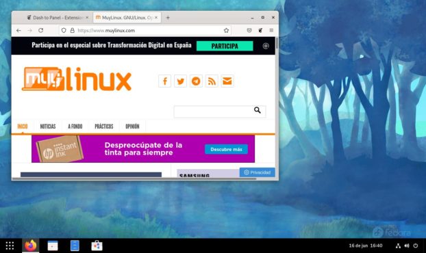 Dash to Panel ya es compatible con GNOME 40 - MuyLinux