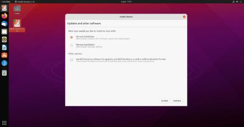 Tipo de instalación en el nuevo instalador de Ubuntu