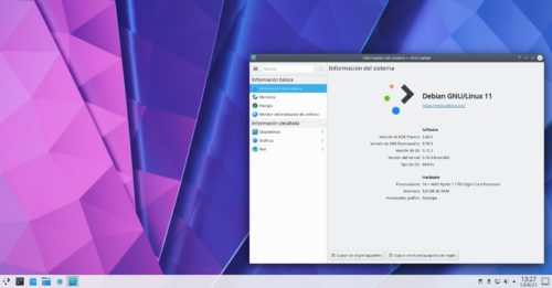 Debian 11 Bullseye con KDE Plasma