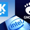 GNOME, KDE Plasma e Intel