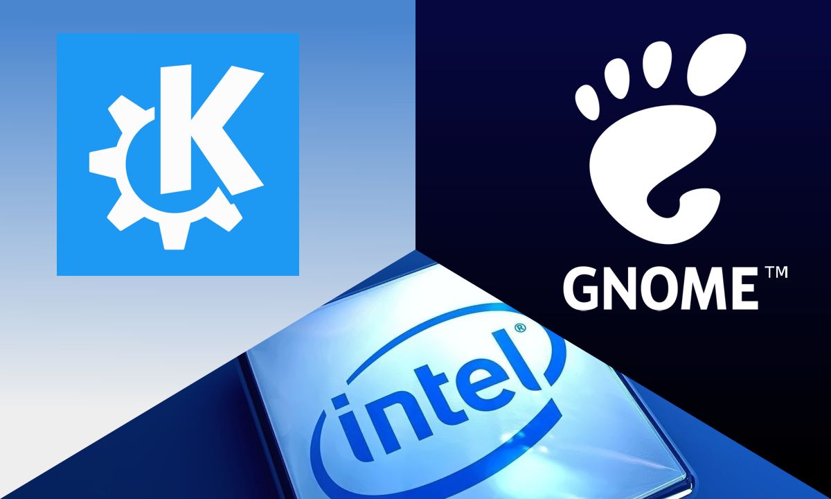 GNOME, KDE Plasma e Intel