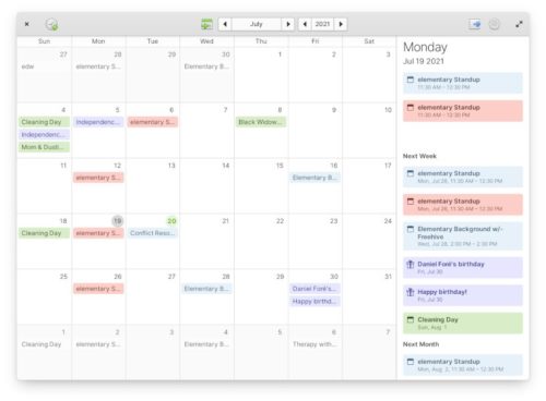 elementary OS Calendar