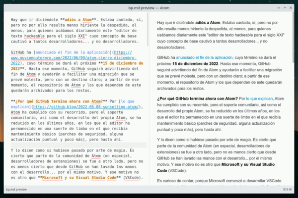 Atom dice adiós: el editor de texto de GitHub se despide