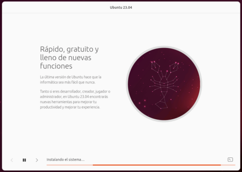 Nuevo instalador de sistema de Ubuntu