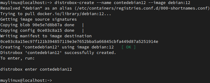 Creando un contenedor de Distrobox basado en Debian 12 Bookworm