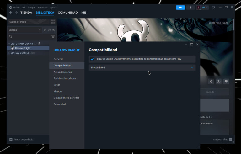 Steam: cómo ejecutar juegos nativos con Proton