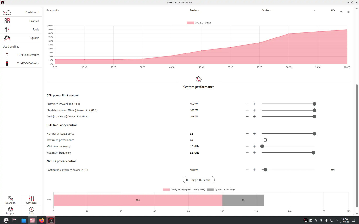 Tuxedo Control Center