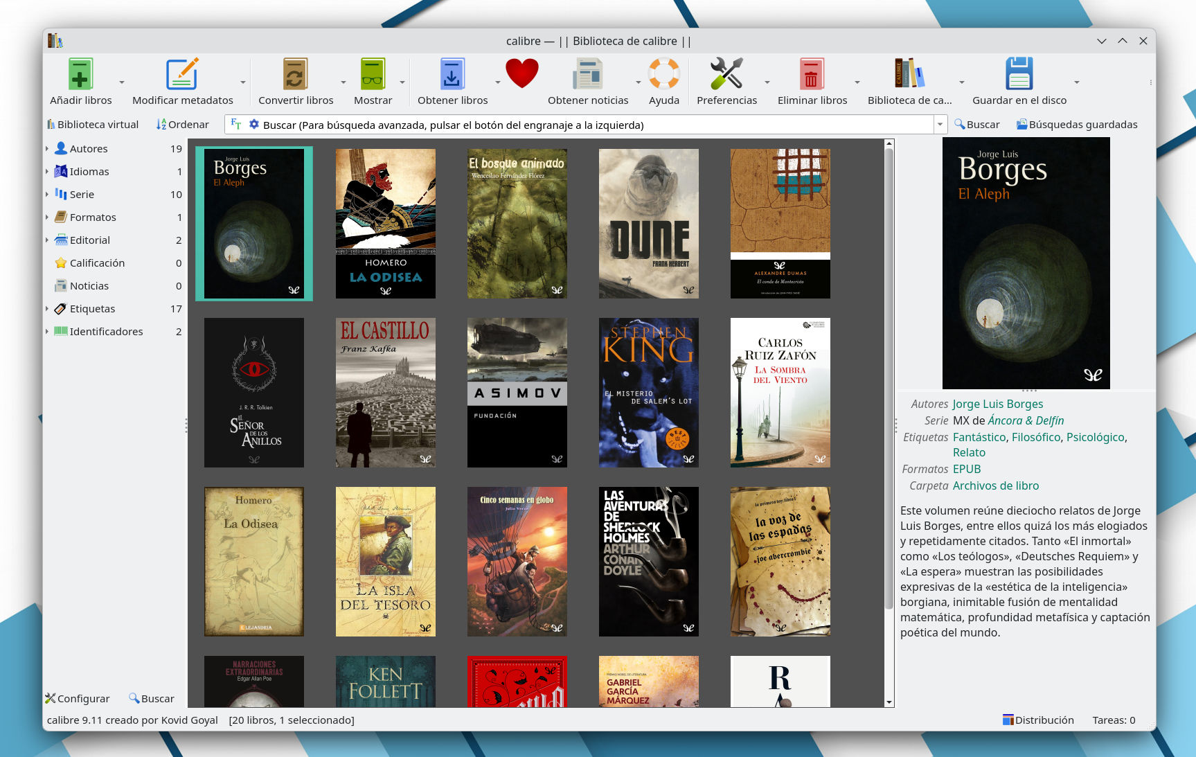 Los mejores gestores y lectores de eBooks para Linux