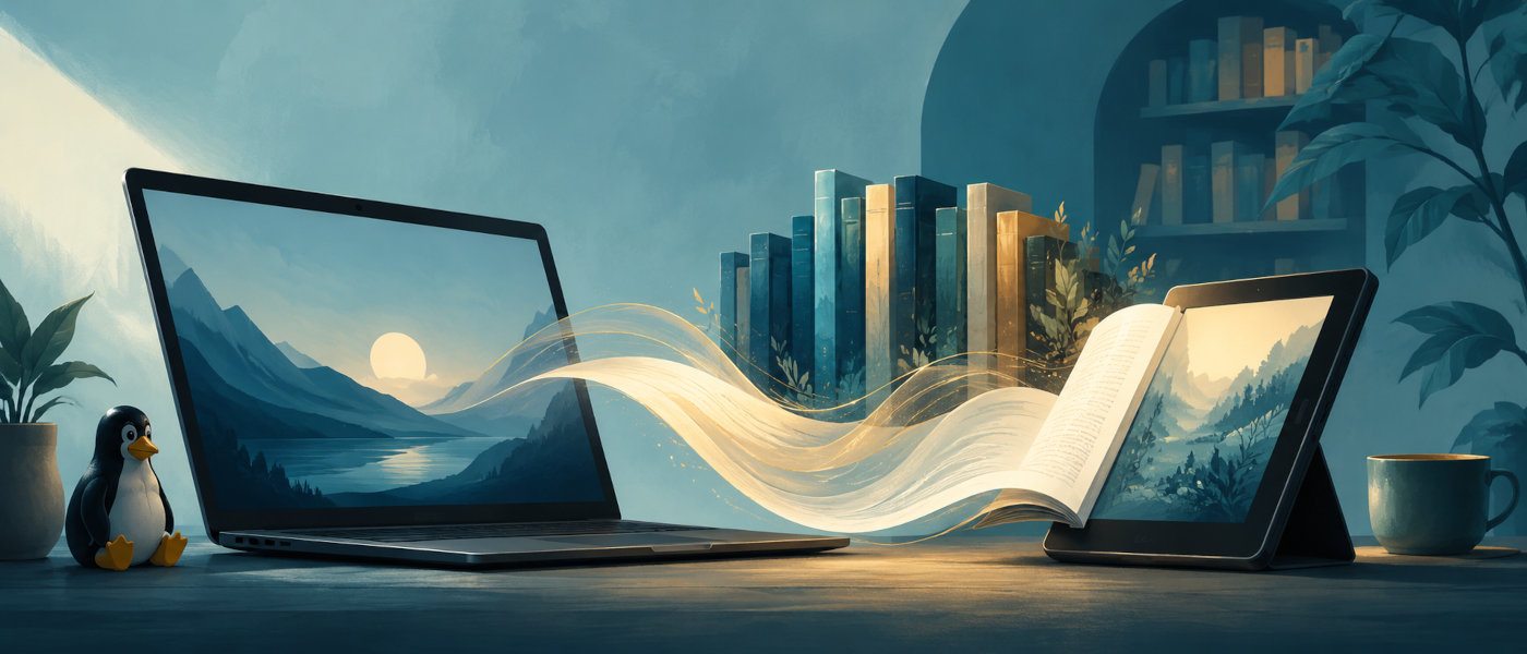 Gestores y lectores de eBook para Linux