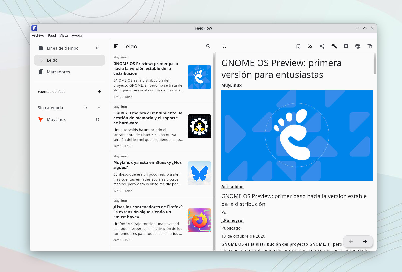 Los mejores lectores de noticias RSS para Linux