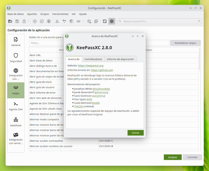 KeePassXC 2.8
